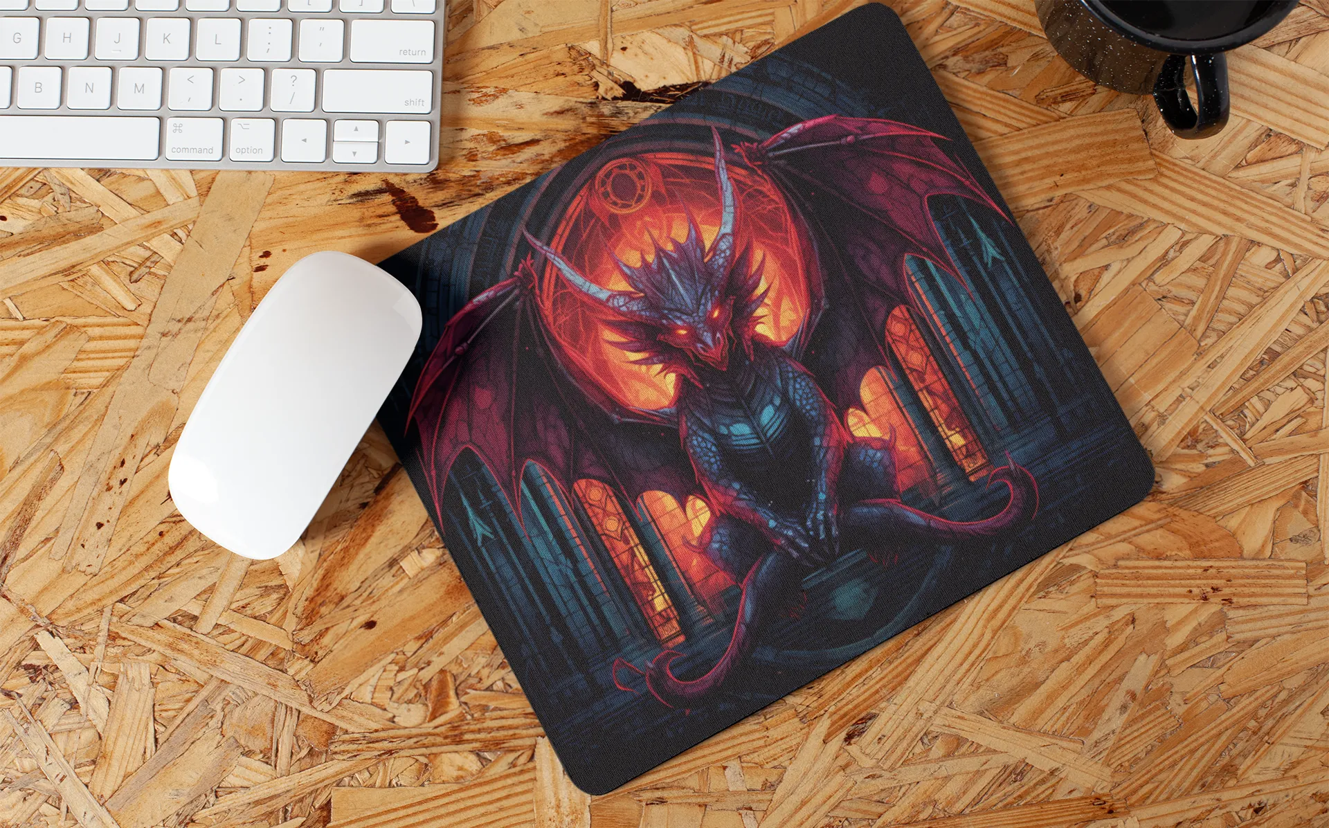 "Fantasy Gothic Dragon" Mouse Pads