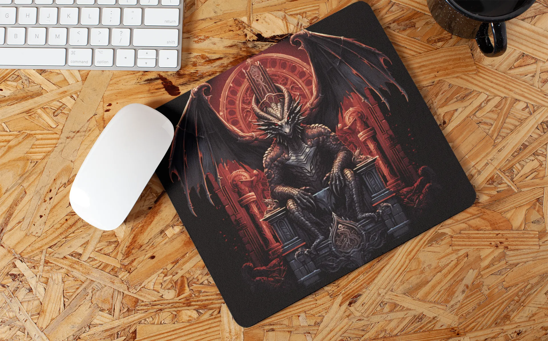 "Fantasy Gothic Dragon" Mouse Pads