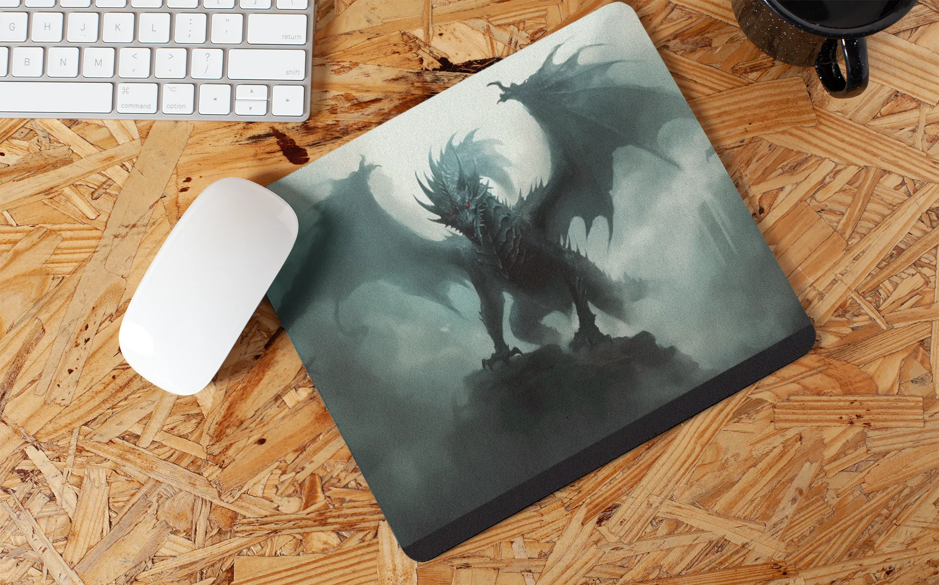 "Fantasy Gothic Dragon" Mouse Pads