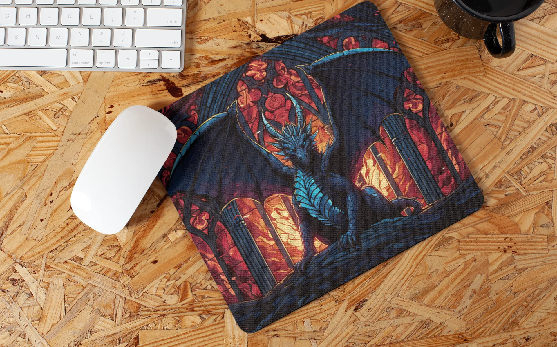 "Fantasy Gothic Dragon" Mouse Pads