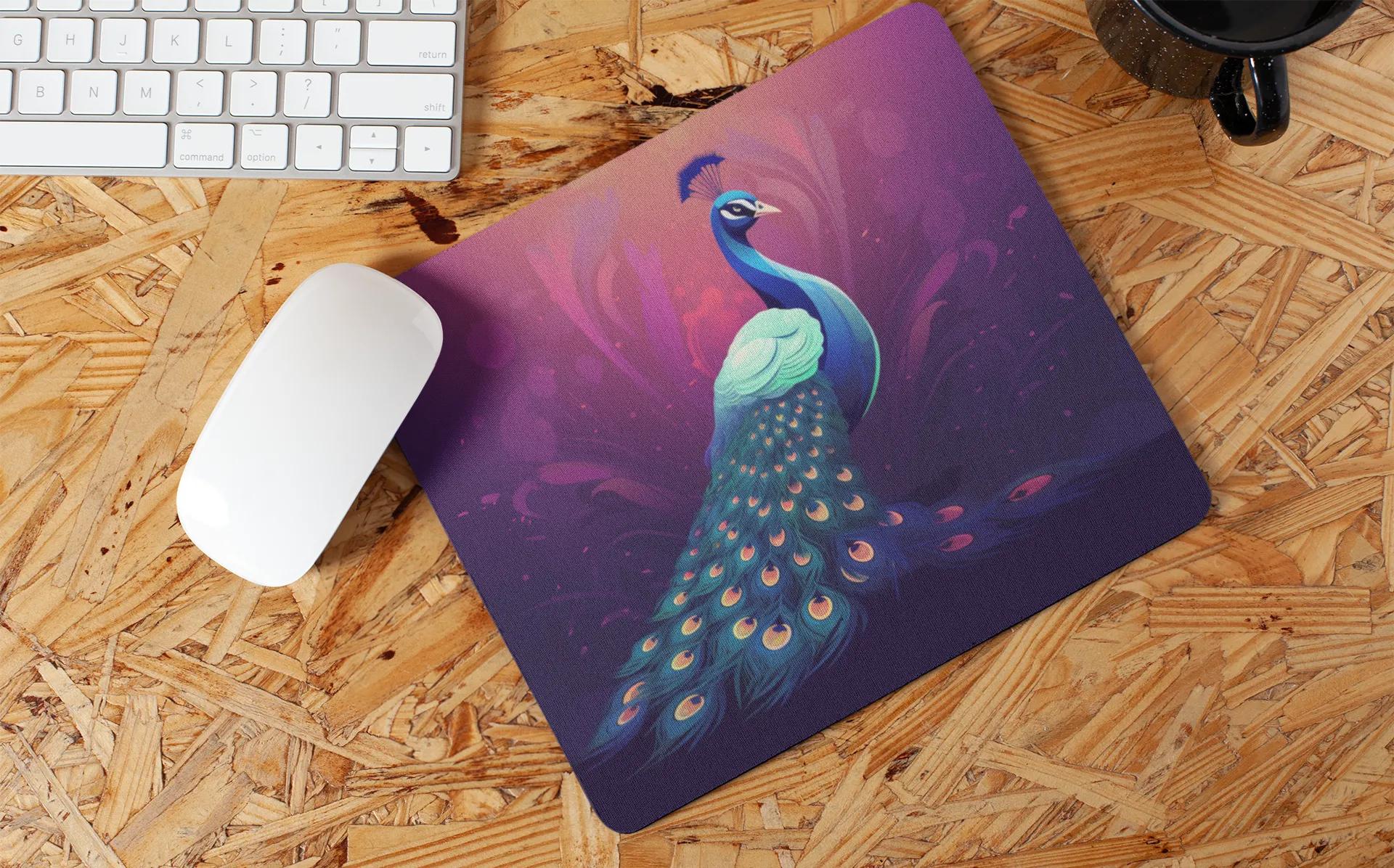 "Peacock Art" Mouse Pad