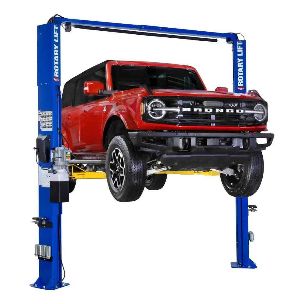 Rotary SPOA10-AV 10K Two-Post Asymmetrical Lift w/ All-Vehicle Lift Arms