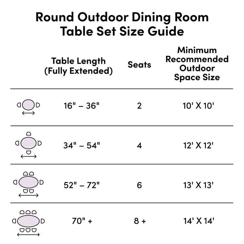 Round 2 - Person  Long Bistro Set