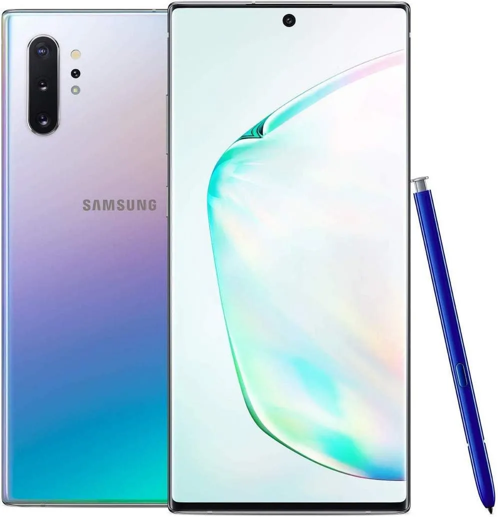 Samsung Galaxy Note 10 Plus SM-N975U Silver / Aura White 256GB 12GB RAM 6.8" LCD - Unlocked - Grade A