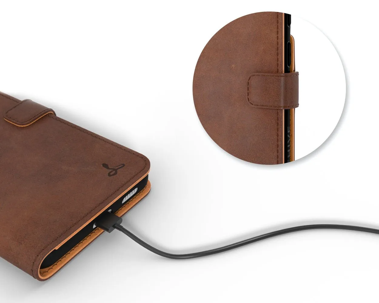 Samsung Galaxy S21 FE - Vintage Leather Wallet