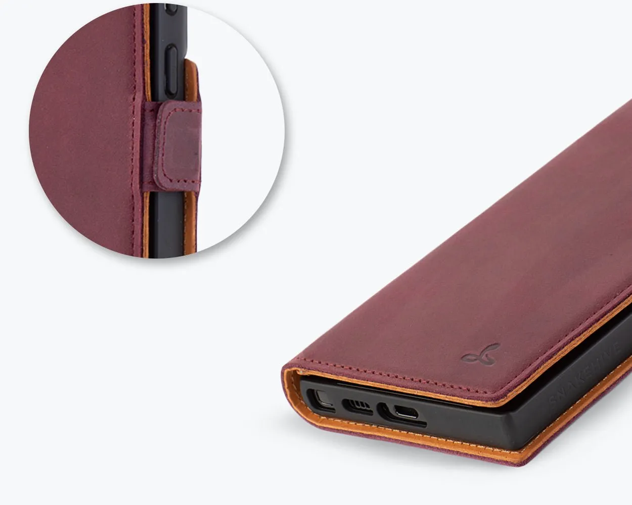 Samsung Galaxy S23 Ultra - Vintage Leather Wallet (Side Clasp)