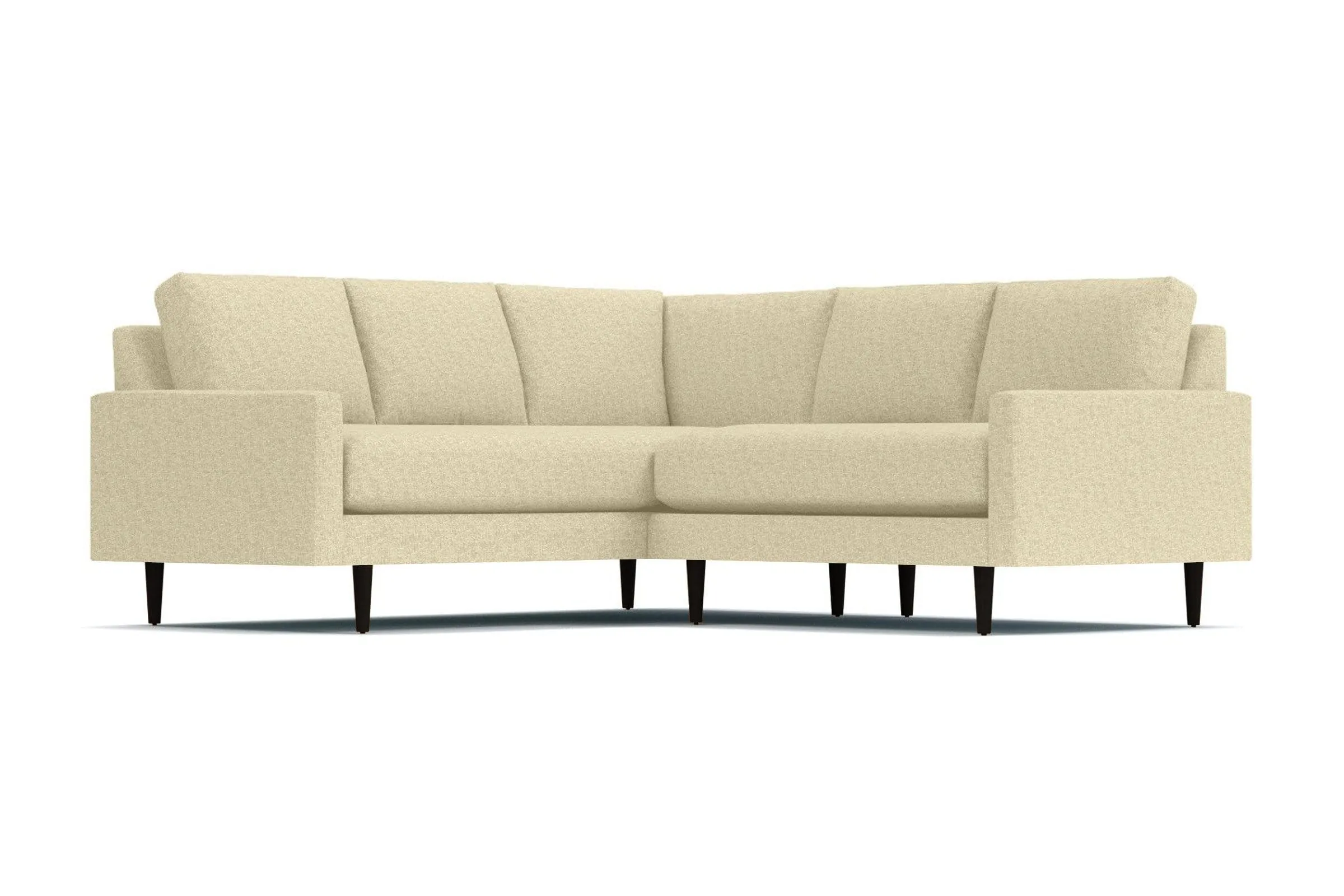 Scott 2pc L-Sectional w/ Loveseat :: Leg Finish: Espresso