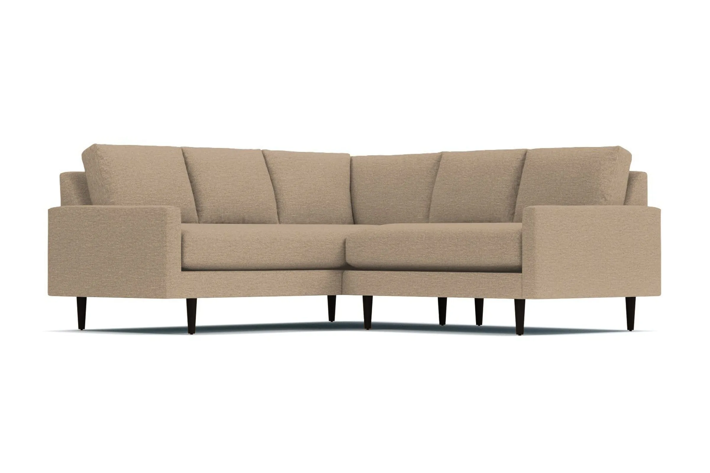 Scott 2pc L-Sectional w/ Loveseat :: Leg Finish: Espresso