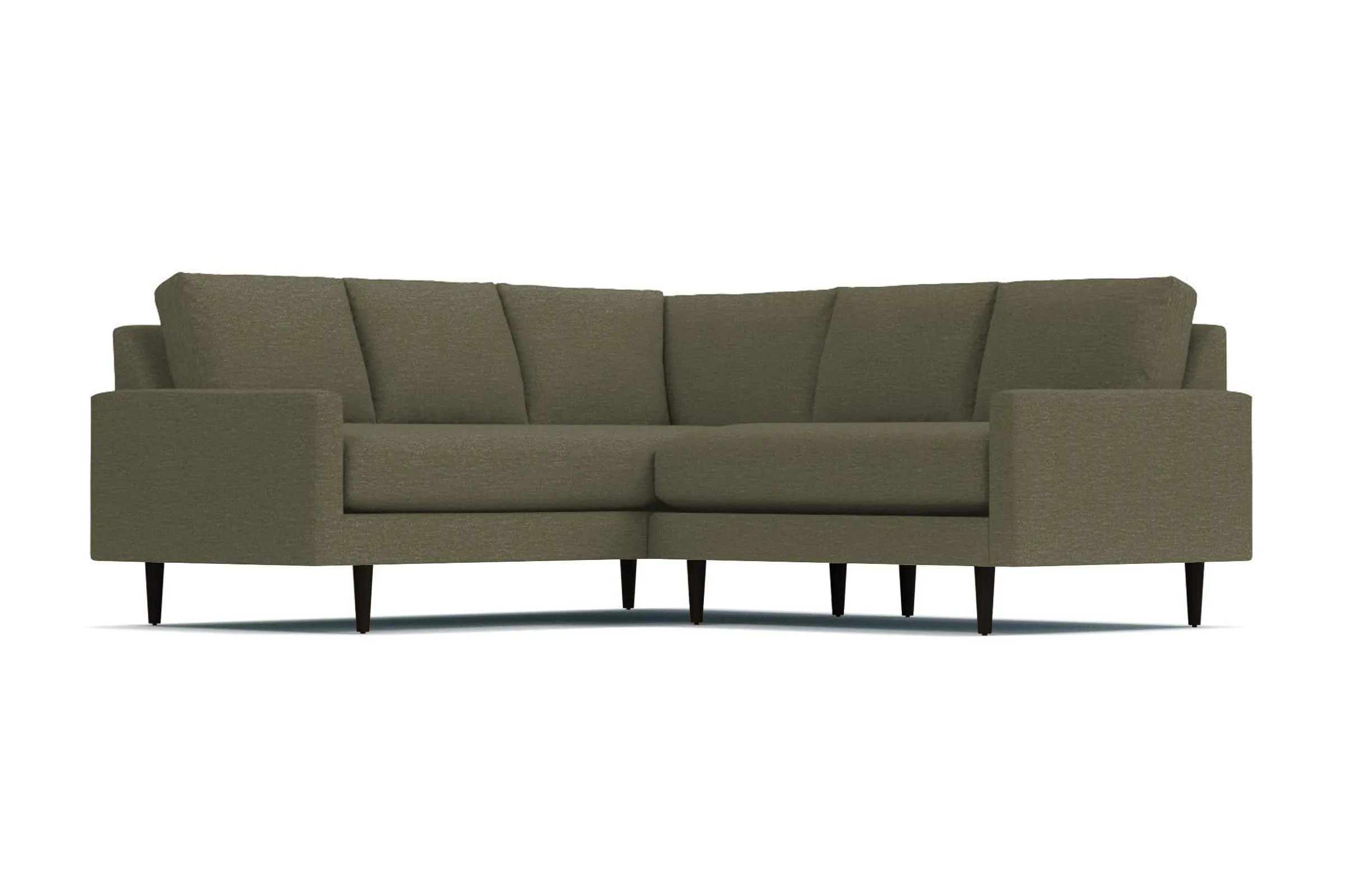 Scott 2pc L-Sectional w/ Loveseat :: Leg Finish: Espresso