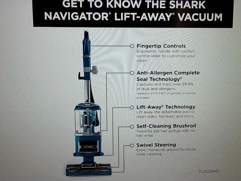 Shark Navigator Lift Away Vacuum Cleaner Teal