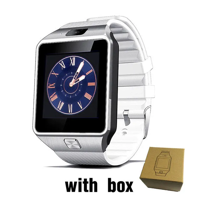 Smart Watch Clock With Sim Card Slot Push Message Bluetooth Connectivity Android Phone Better Than DZ09 Smartwatch Men Watch