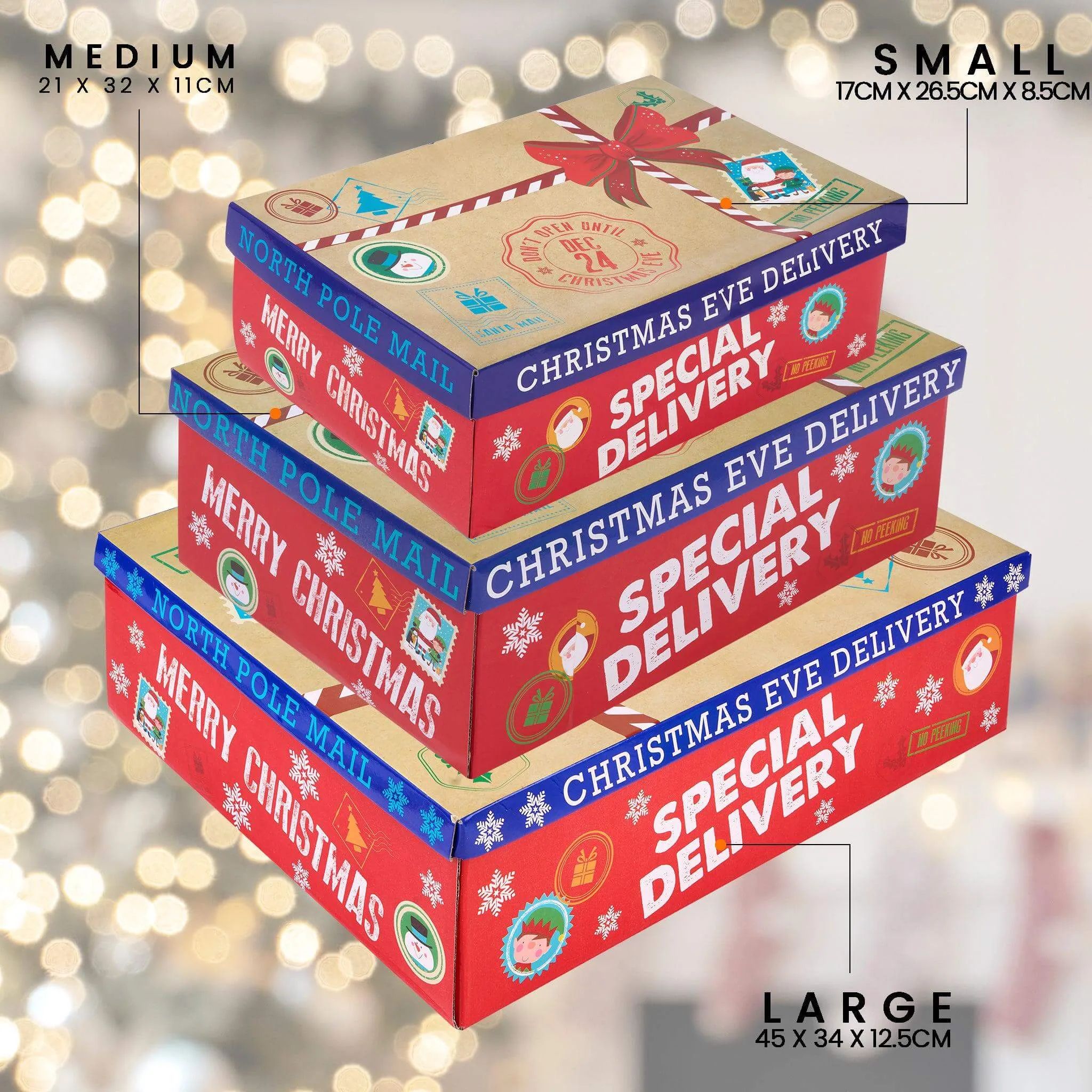 Special Delivery Festive Parcel Christmas Eve Box - Assorted Sizes