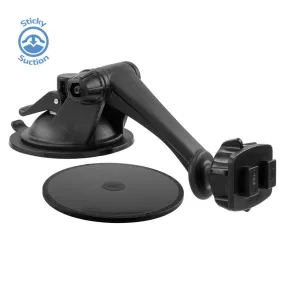 Sticky Suction Windshield or Dash Mount with 3" Arm for Dual-T Holders and Magellan GPS