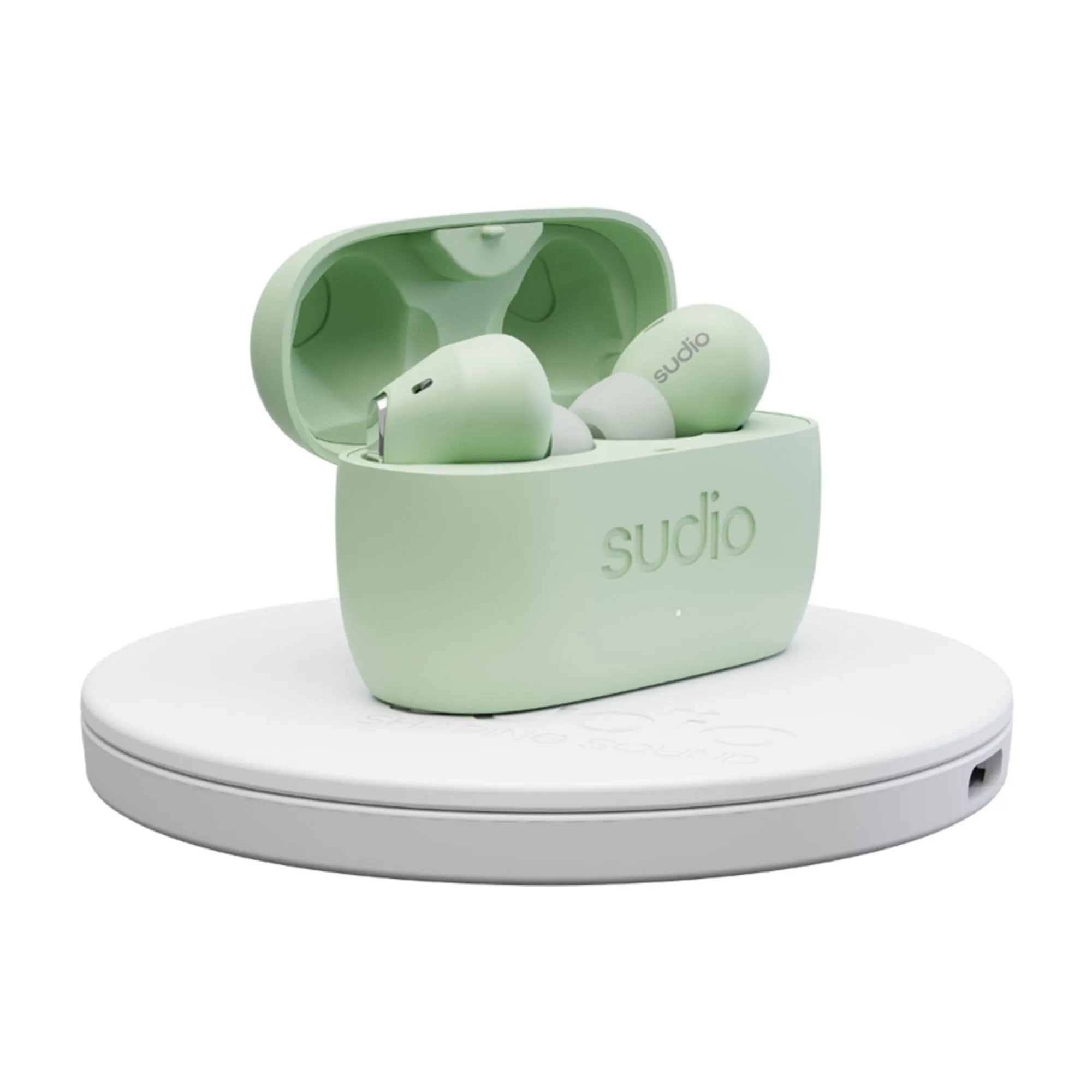 Sudio Wireless Earphone E2 - Hybrid Active Noise Cancellation Spatial Audio - Jade (Barcode: 7350071381618 )