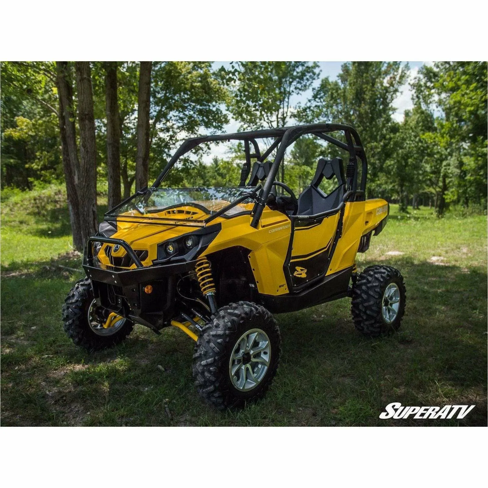 SuperATV Can Am Commander (2011-2020) Scratch Resistant Flip Down Windshield