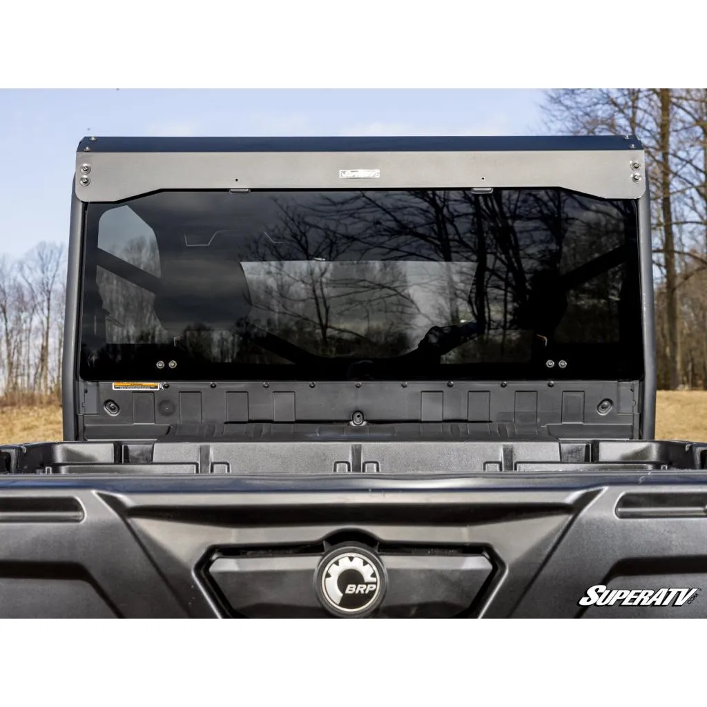 SuperATV Can-Am Defender Rear Glass Windshield