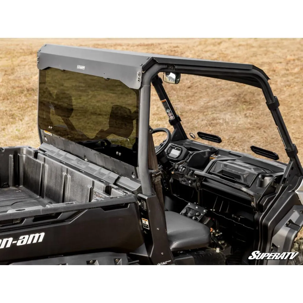 SuperATV Can-Am Defender Rear Glass Windshield