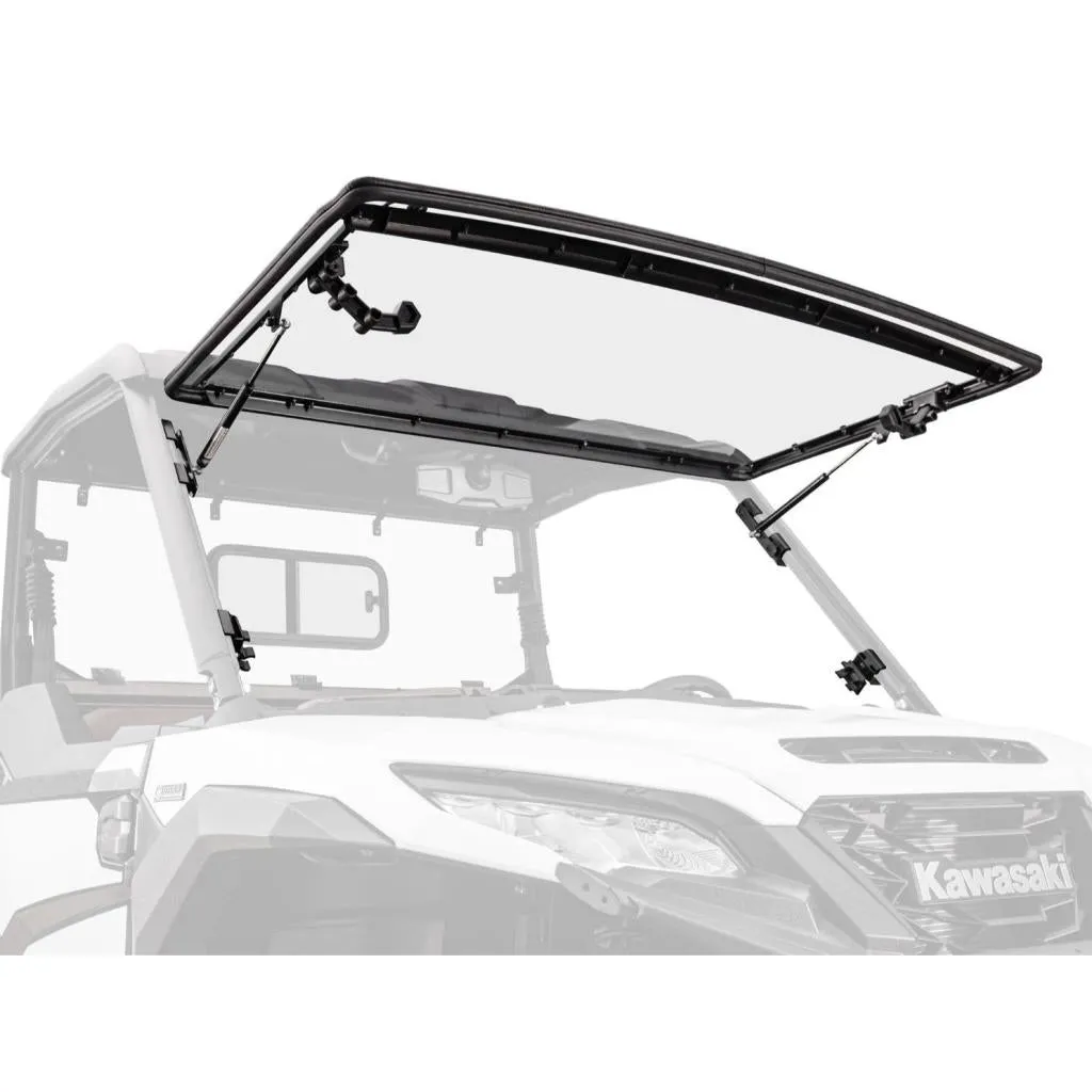 SuperATV Kawasaki Ridge Scratch-Resistant Flip Windshield