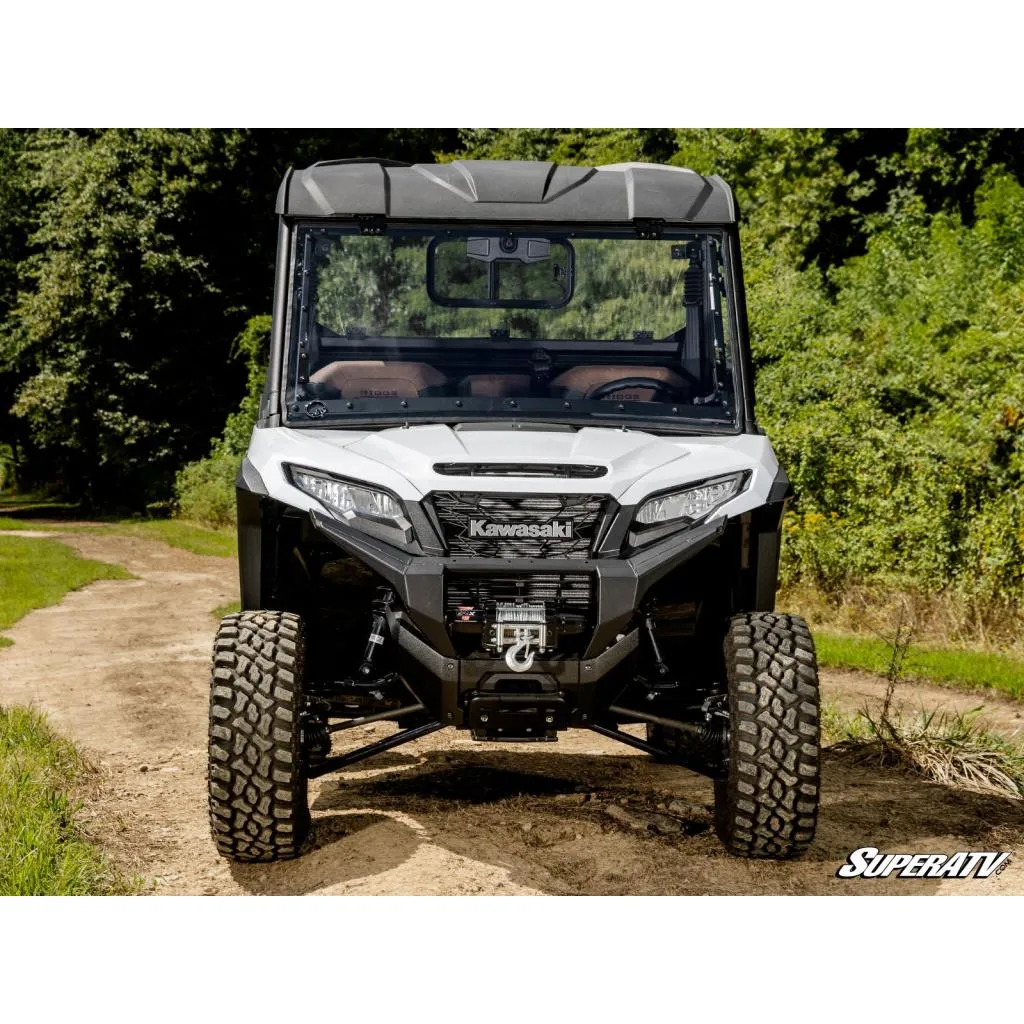 SuperATV Kawasaki Ridge Scratch-Resistant Flip Windshield