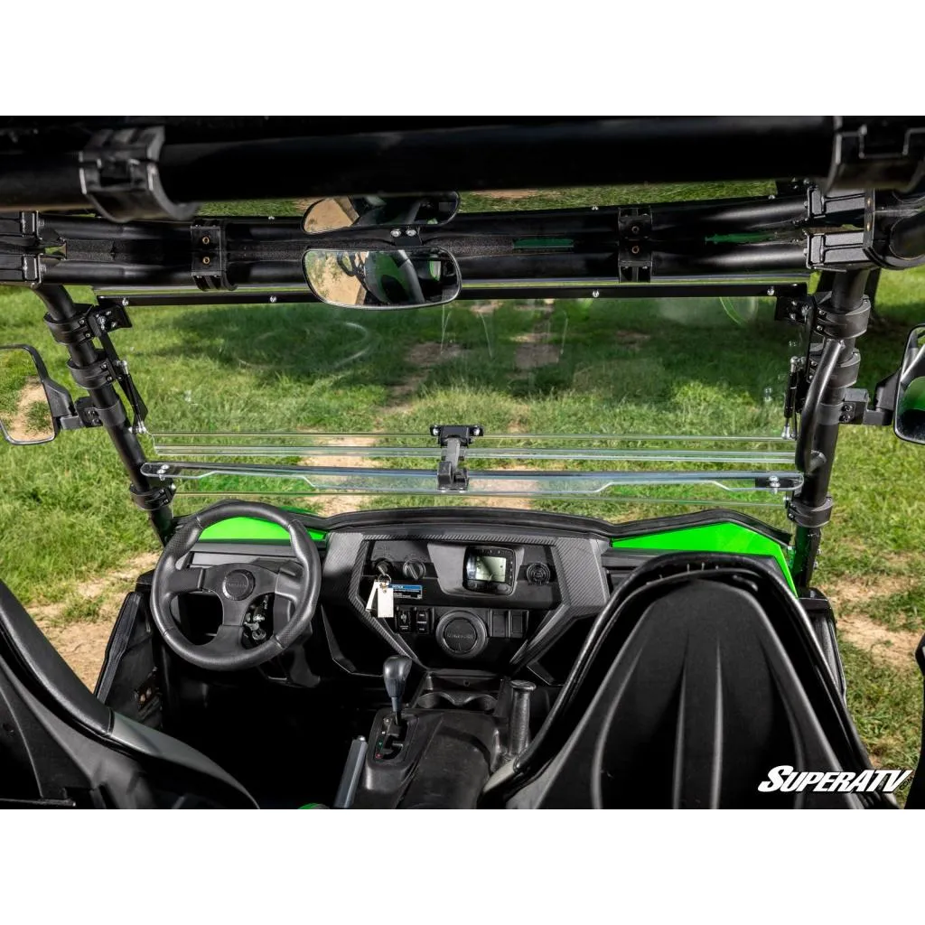 SuperATV Kawasaki Teryx 750 / 800 Scratch Resistant Flip Windshield