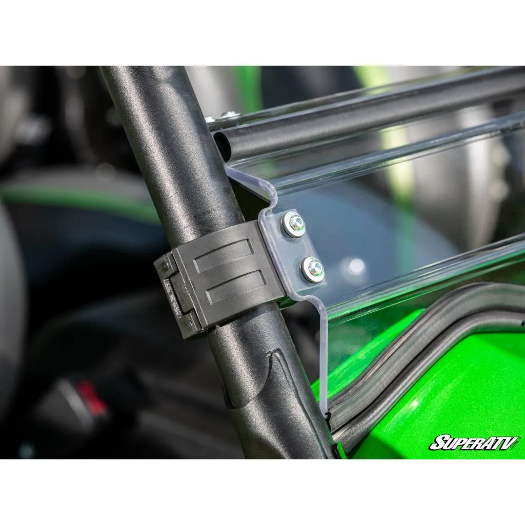 SuperATV Kawasaki Teryx 750 / 800 Scratch Resistant Flip Windshield