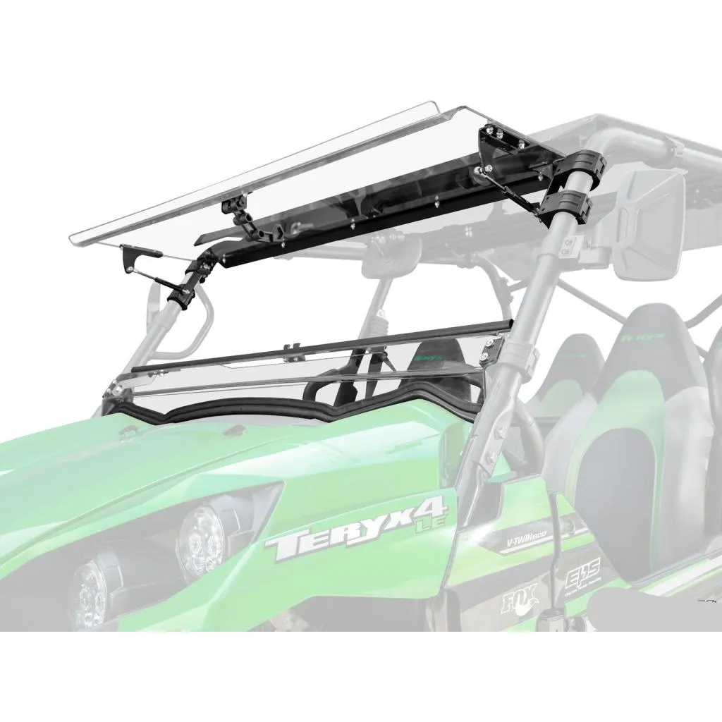 SuperATV Kawasaki Teryx 750 / 800 Scratch Resistant Flip Windshield