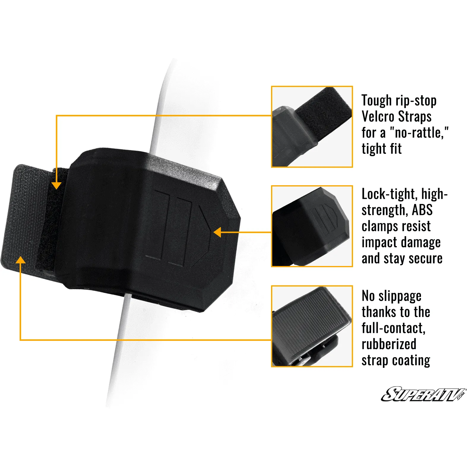 SuperATV Polaris RZR XP Turbo Rear Windshield