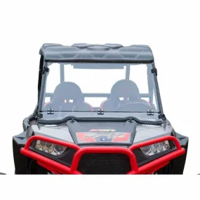 SuperATV Polaris RZR XP Turbo Scratch Resistant Flip Down Windshield