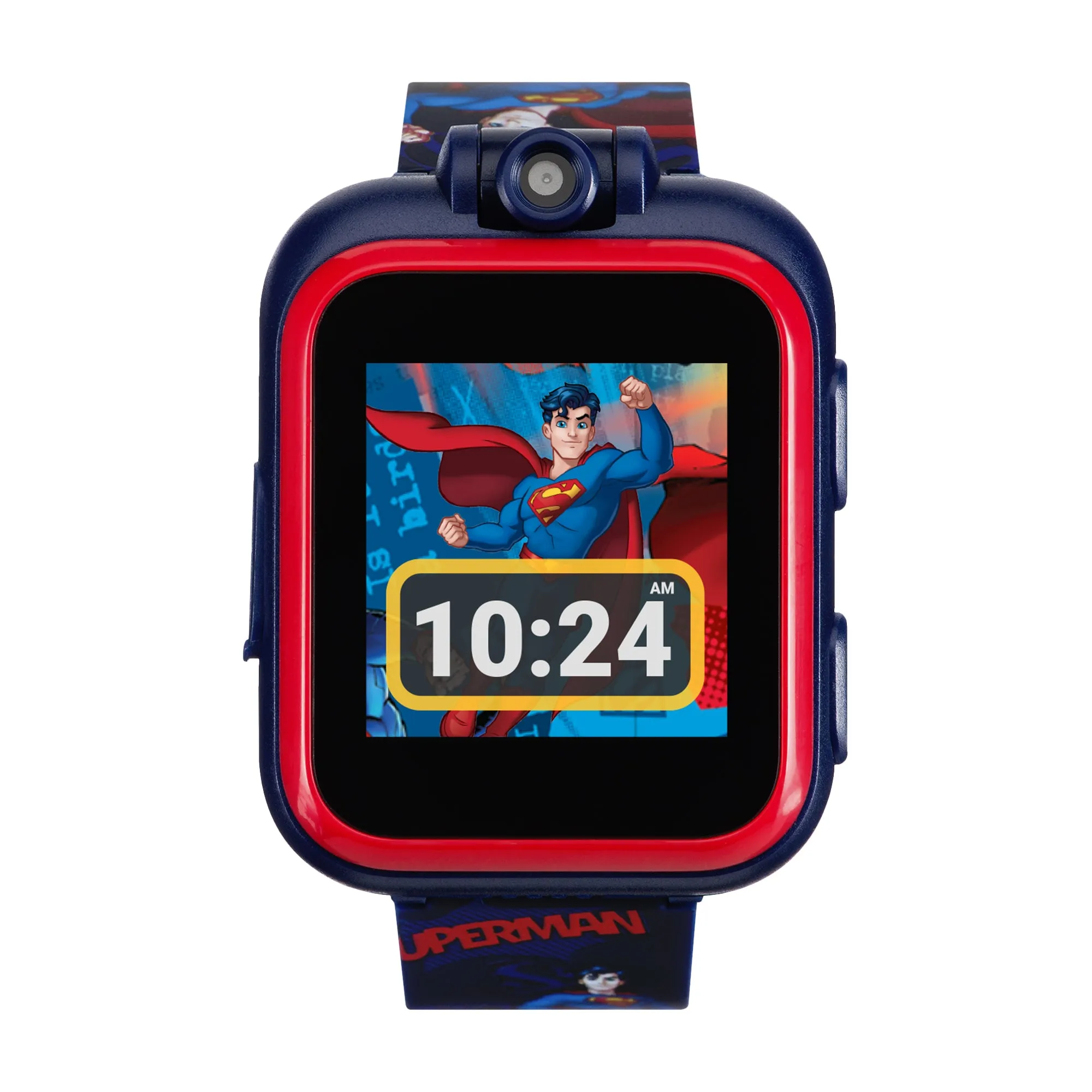 Superman Smartwatch for Kids by PlayZoom: Navy/Red