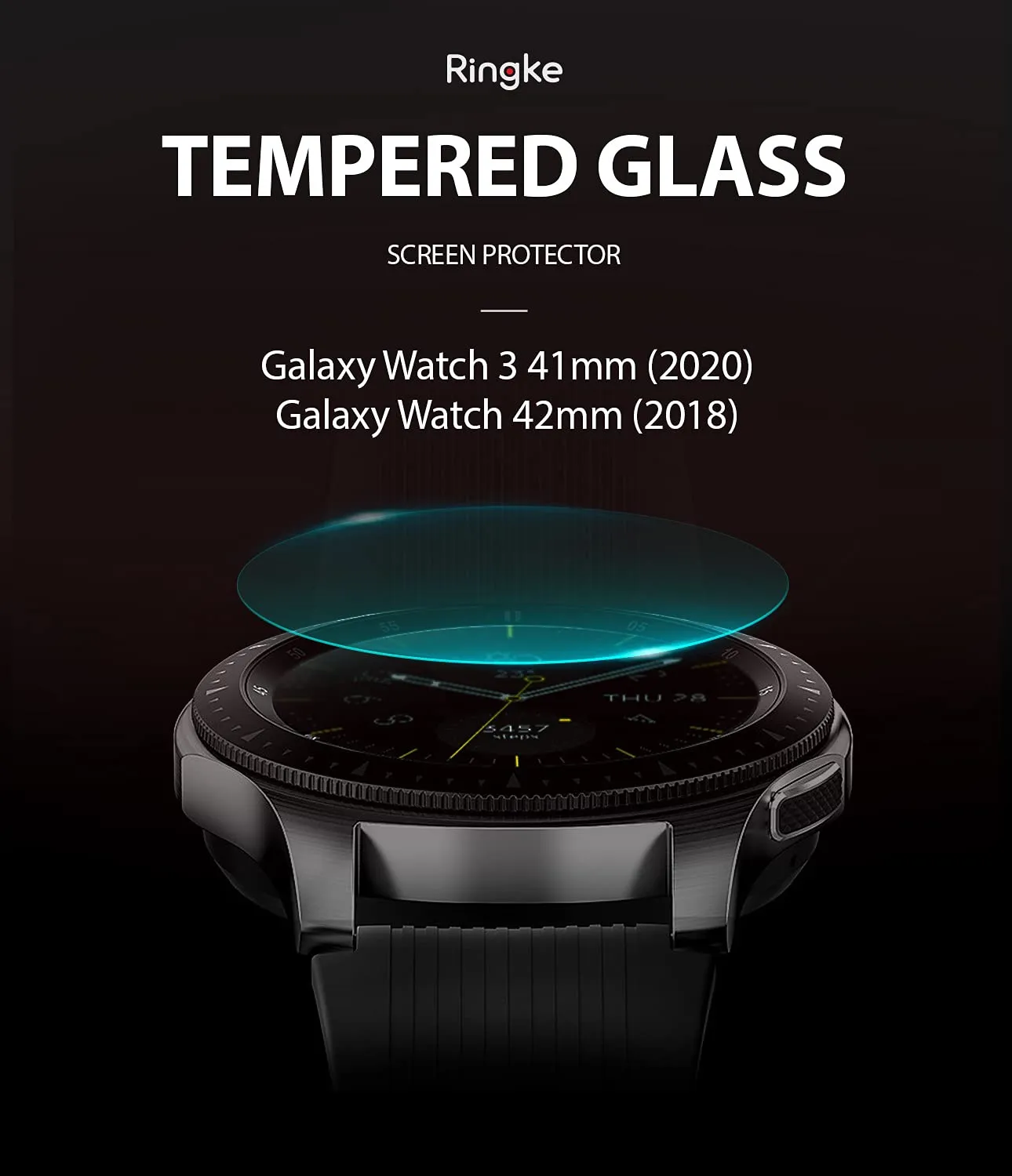 Tempered Glass [4-Pack] Compatible with Galaxy Watch 42mm