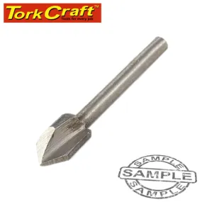 TORK CRAFT MINI ROUTER BIT 6.4MM V-GROOVE 3.2MM SHANK TC08385