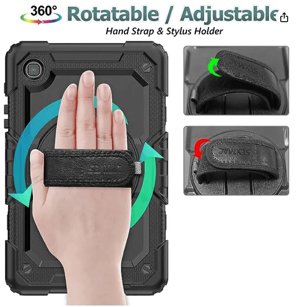 Tough Case designed for 8.7" Samsung-based Speech Tablet with Screen Protector & Strap