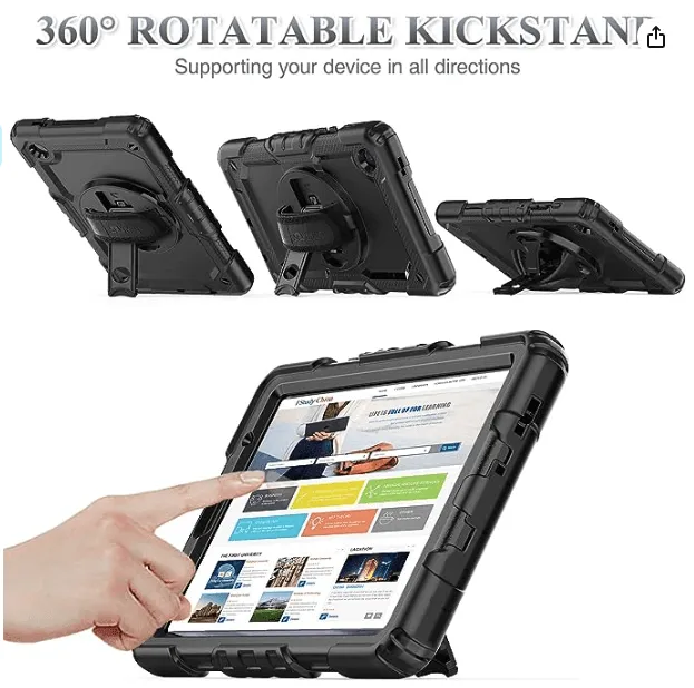 Tough Case designed for 8.7" Samsung-based Speech Tablet with Screen Protector & Strap