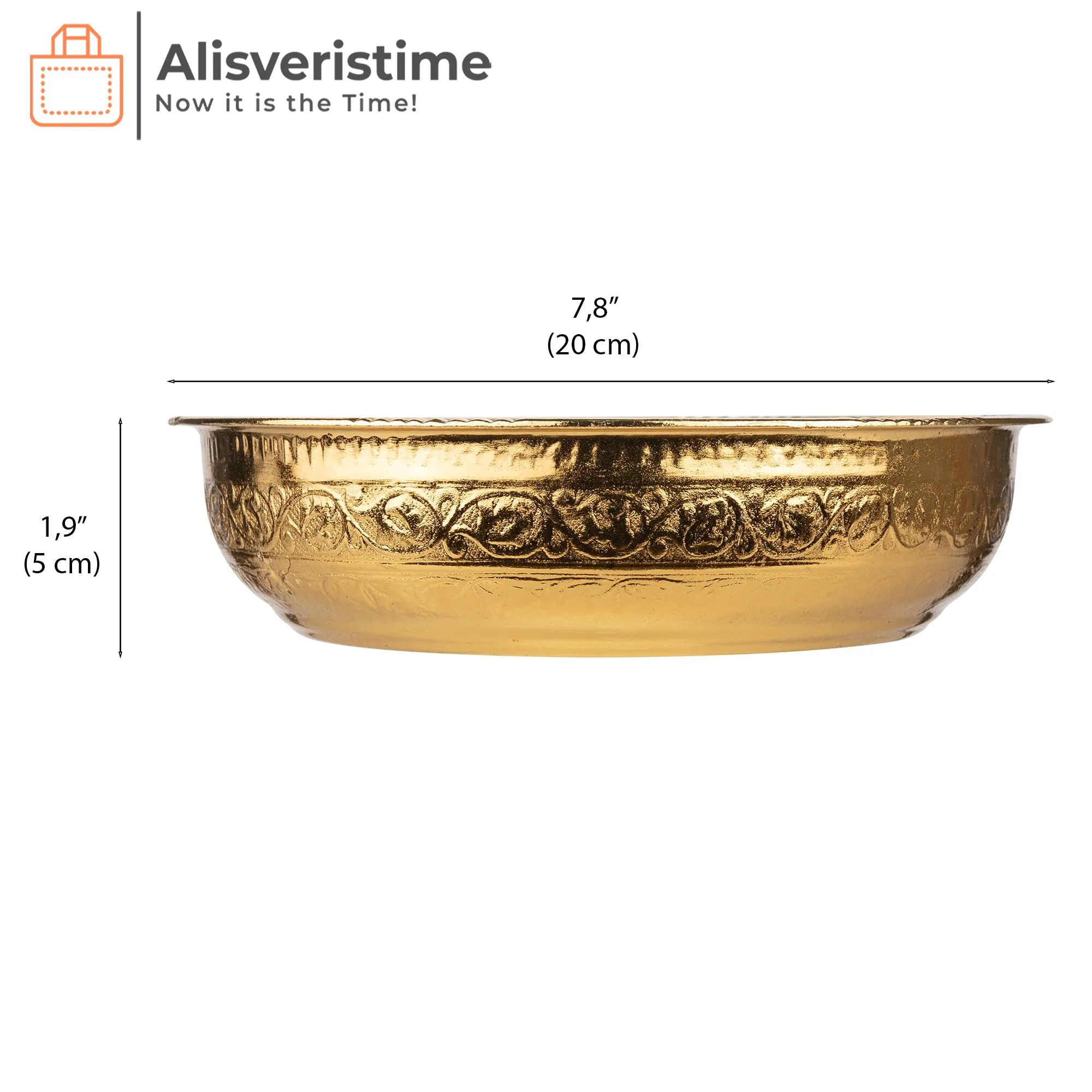 Traditional Turkish Hammam Zinc Bowl with Authentic Motifs