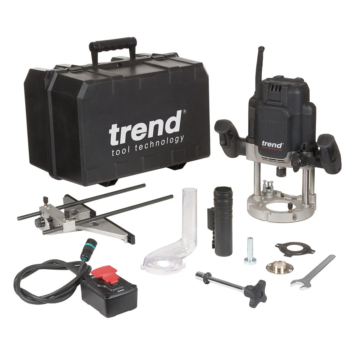 Trend T14EK 1/2in Dual Mode Plunge Router 240V/2300W with Carry Case