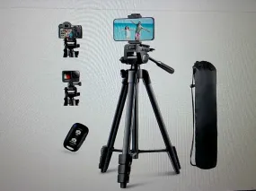 Ubeesize 50-inch Adjustable Camera Tripod Stand with Phone Holder