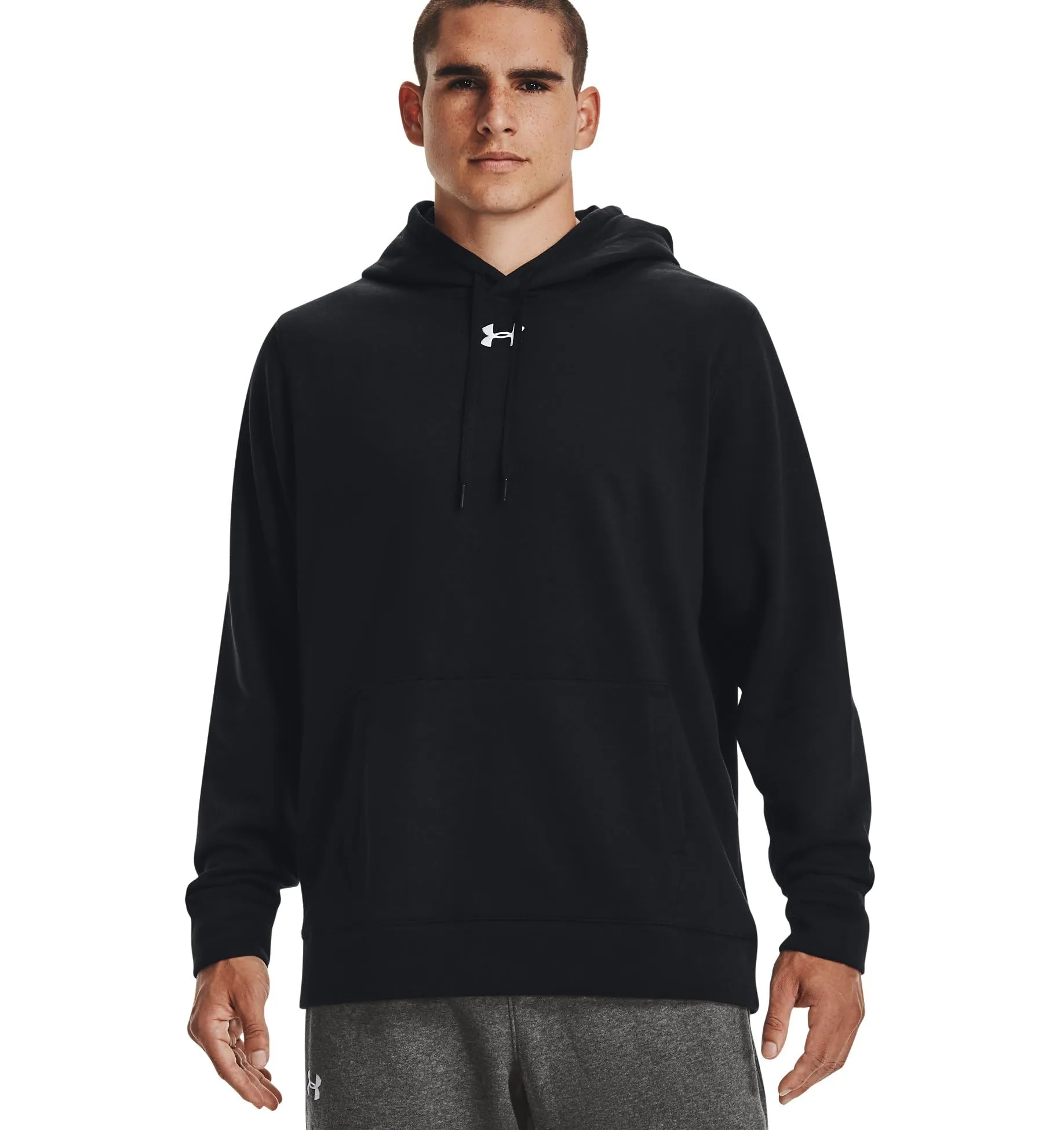 Under Armour Men's Hustle Fleece Hoodie XXL Black