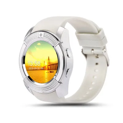 V8 Smart Watch With Sim TF Card Slot Bluetooth iPhone Android Smartwatch PK GT08 DZ09