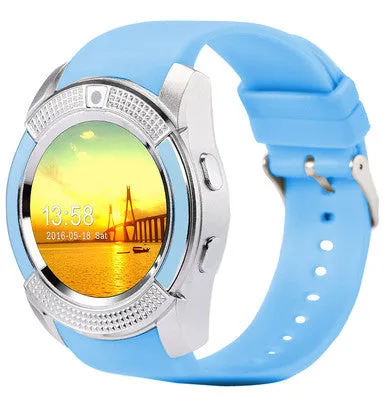 V8 Smart Watch With Sim TF Card Slot Bluetooth iPhone Android Smartwatch PK GT08 DZ09