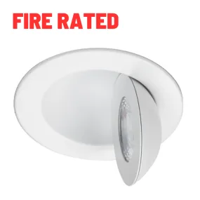 WAC R4ERAR-W9CS Lotos 4" Fire Rated Adjustable Downlight, CCT Selectable