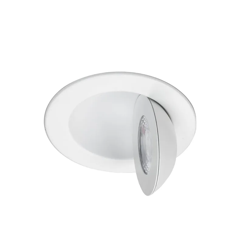 WAC R4ERAR-W9CS Lotos 4" Fire Rated Adjustable Downlight, CCT Selectable