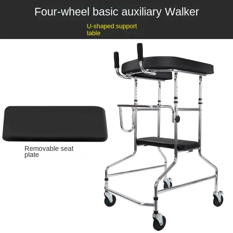 Walking aids for the elderly, lightweight folding lower limb training, household aluminum alloy walkers