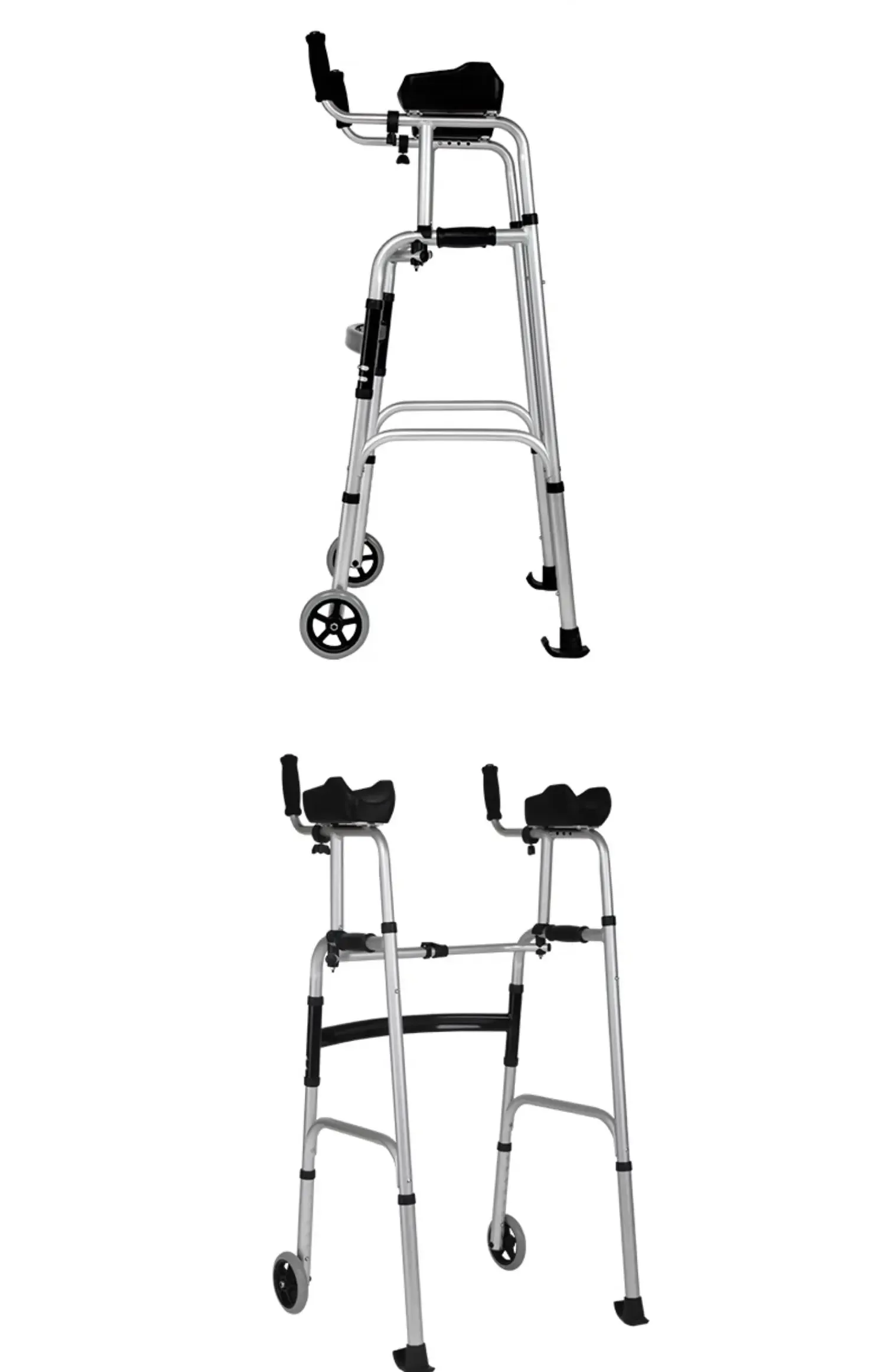 Walking aids for the elderly, lightweight folding lower limb training, household aluminum alloy walkers