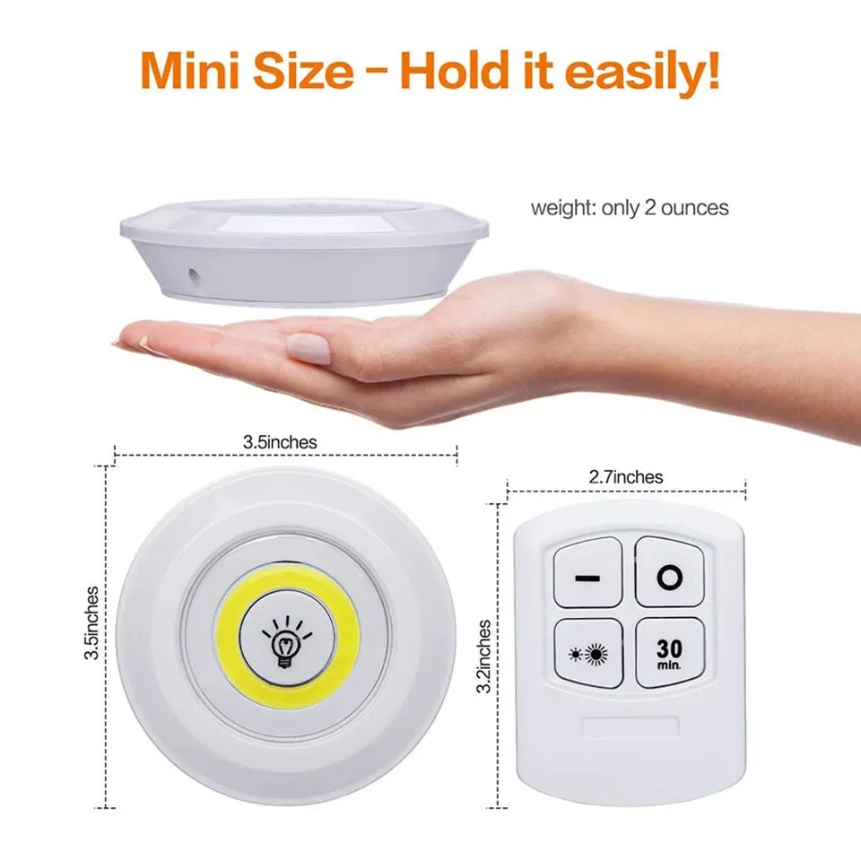 Wireless Rechargeable RC LED Light