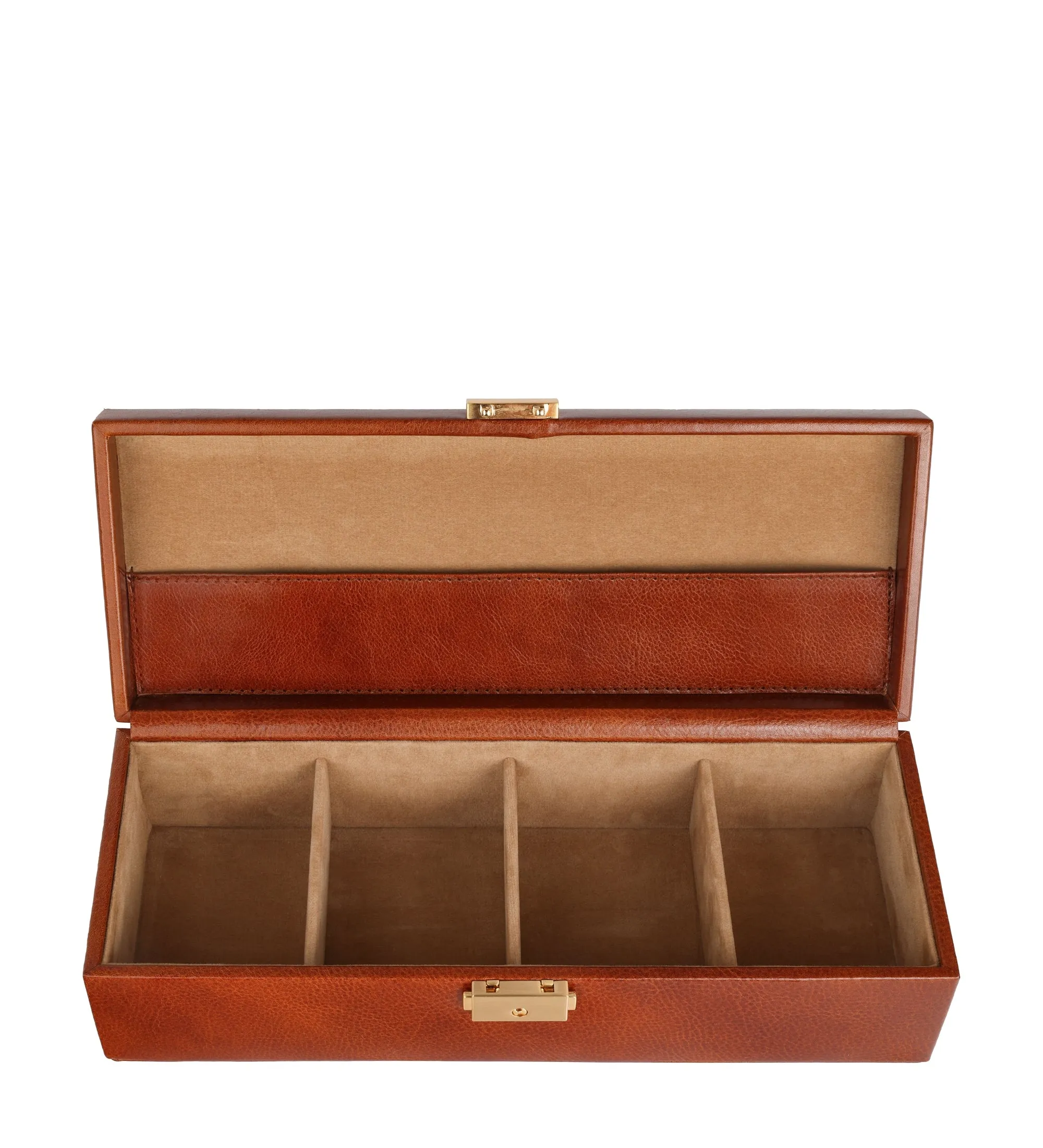 Womens Leather Watch Box Watch Organizer - Herzog