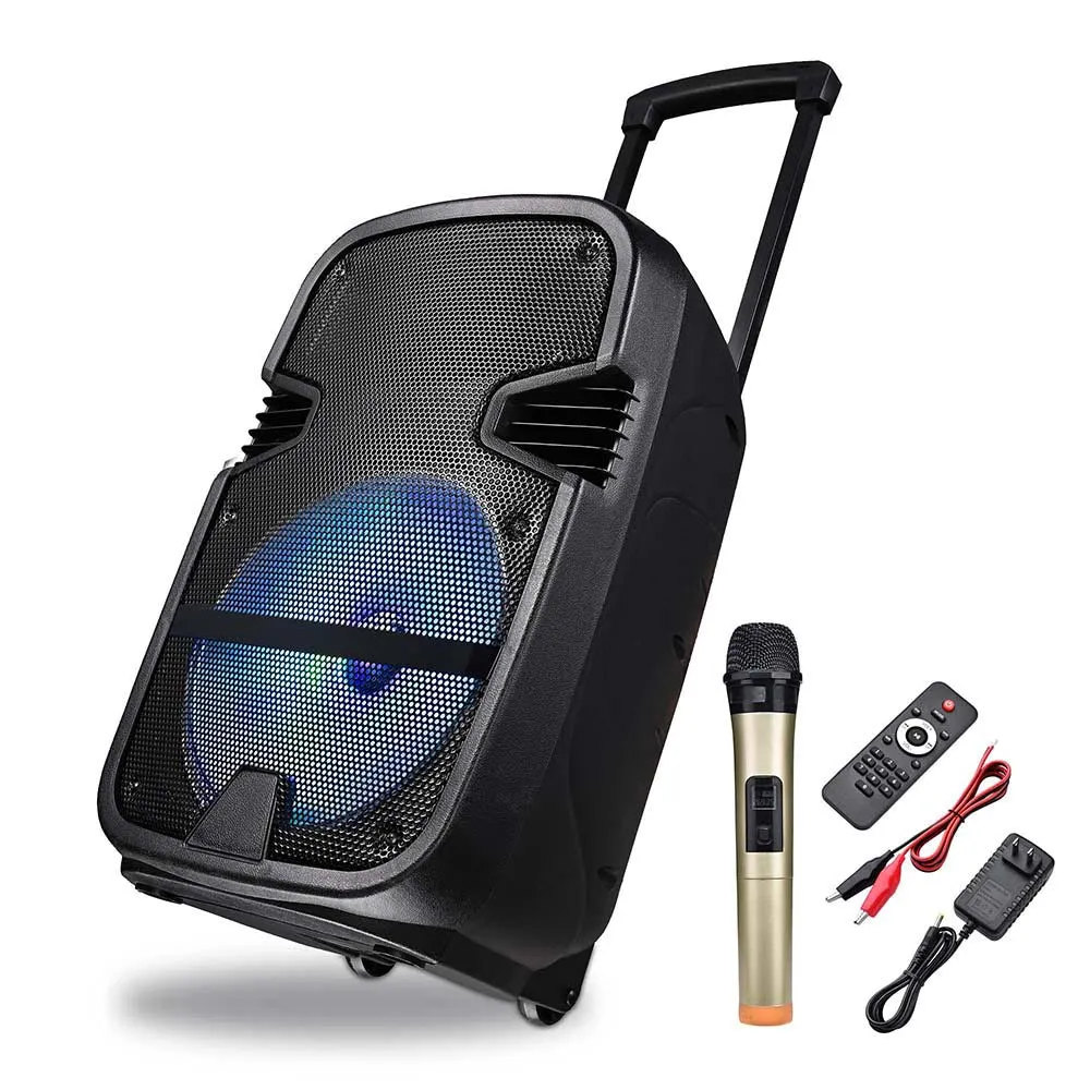 Yescom 12" Portable Active PA Speaker w/ Microphone & Remote