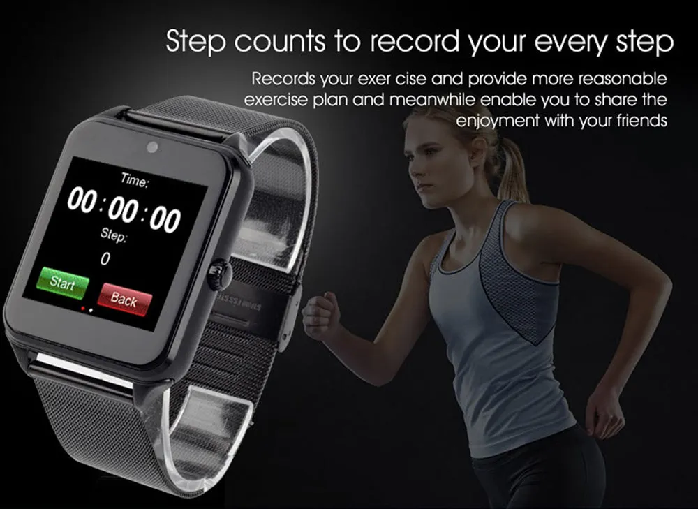 Z60 Latest Smartwatch for Men or Woman (Supports SIM TF for Android phones)